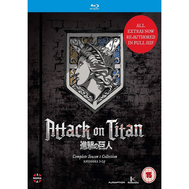 Attack on Titan Season 1 Collection (15) Blu-Ray